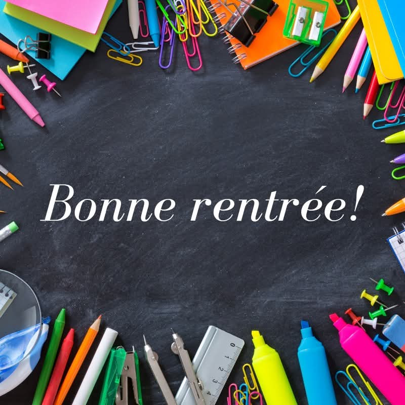 Lire la suite à propos de l’article Bonne rentrée !!!